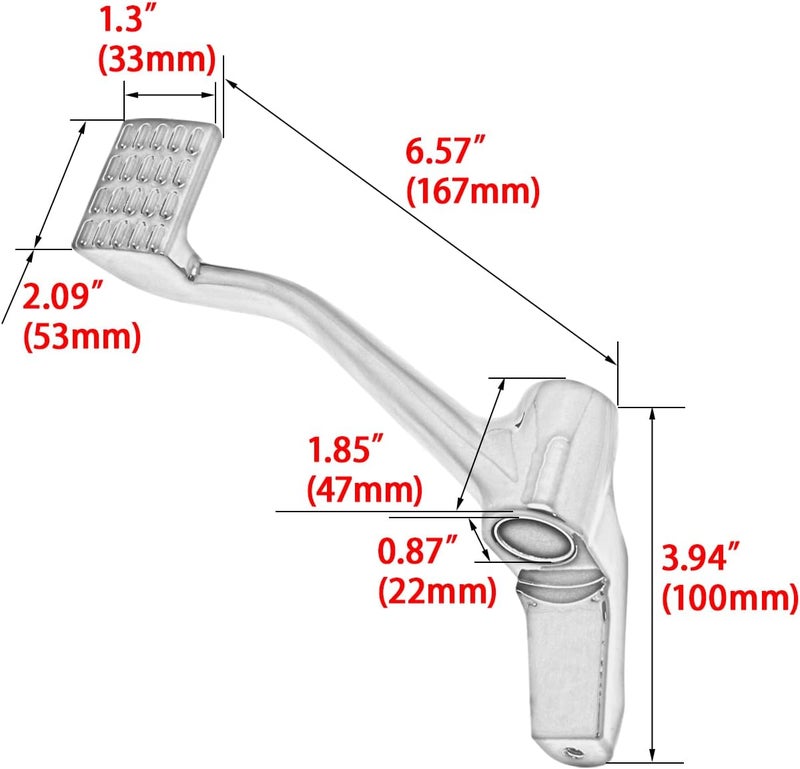FENGREN Motorcycle Accessories Forward Controls Rear Foot Brake Lever Pedal Brake case for Harley Sportster XL 883 1200 XL883 XL1200 X72 Forty-Eight 2004-2022 - Image 3